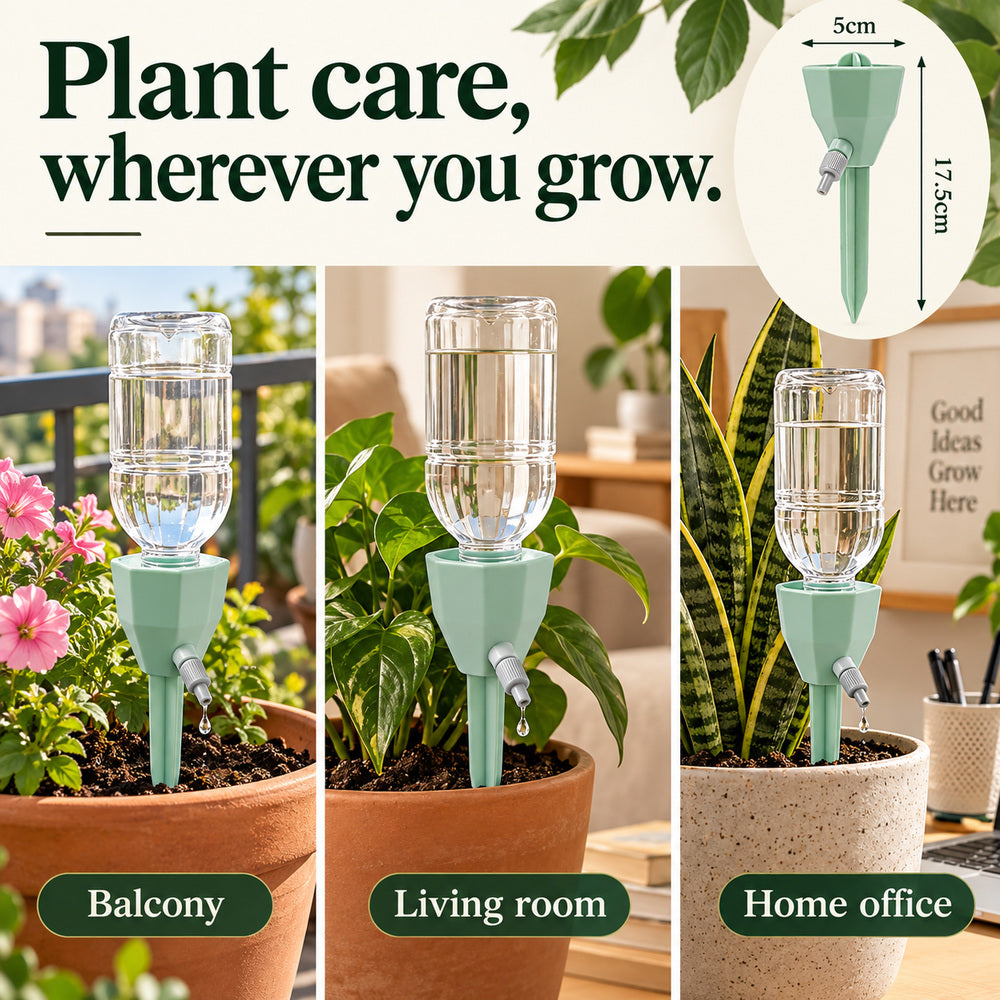 Adjustable Bottle Drip Waterer – Plant Watering Spike for Pots