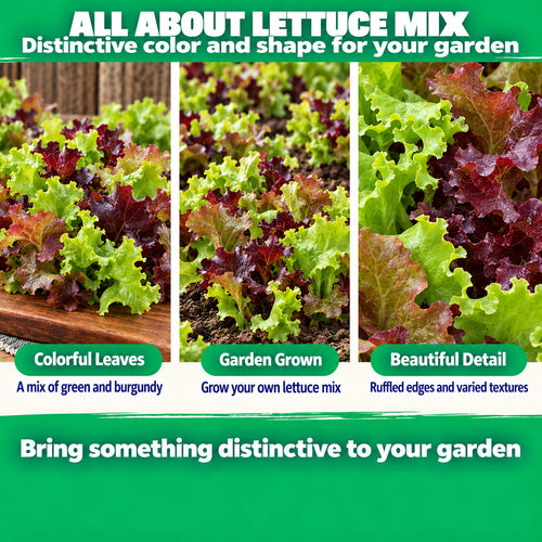Lettuce Mix Seeds – Gourmet Salad Greens for Home Garden Planting