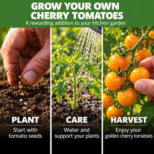 Golden Cherry Tomato Seeds – Grow Your Own Golden-Orange Tomatoes