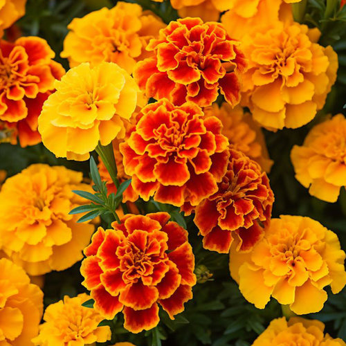 African Marigold Seeds - French Mix