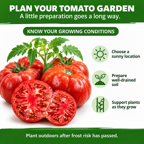 Red Beefsteak Tomato Seeds – Large Tomatoes for Slicing