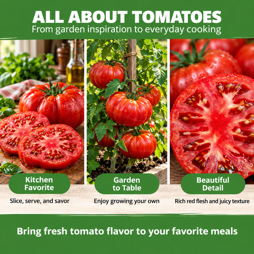 Red Beefsteak Tomato Seeds – Large Tomatoes for Slicing