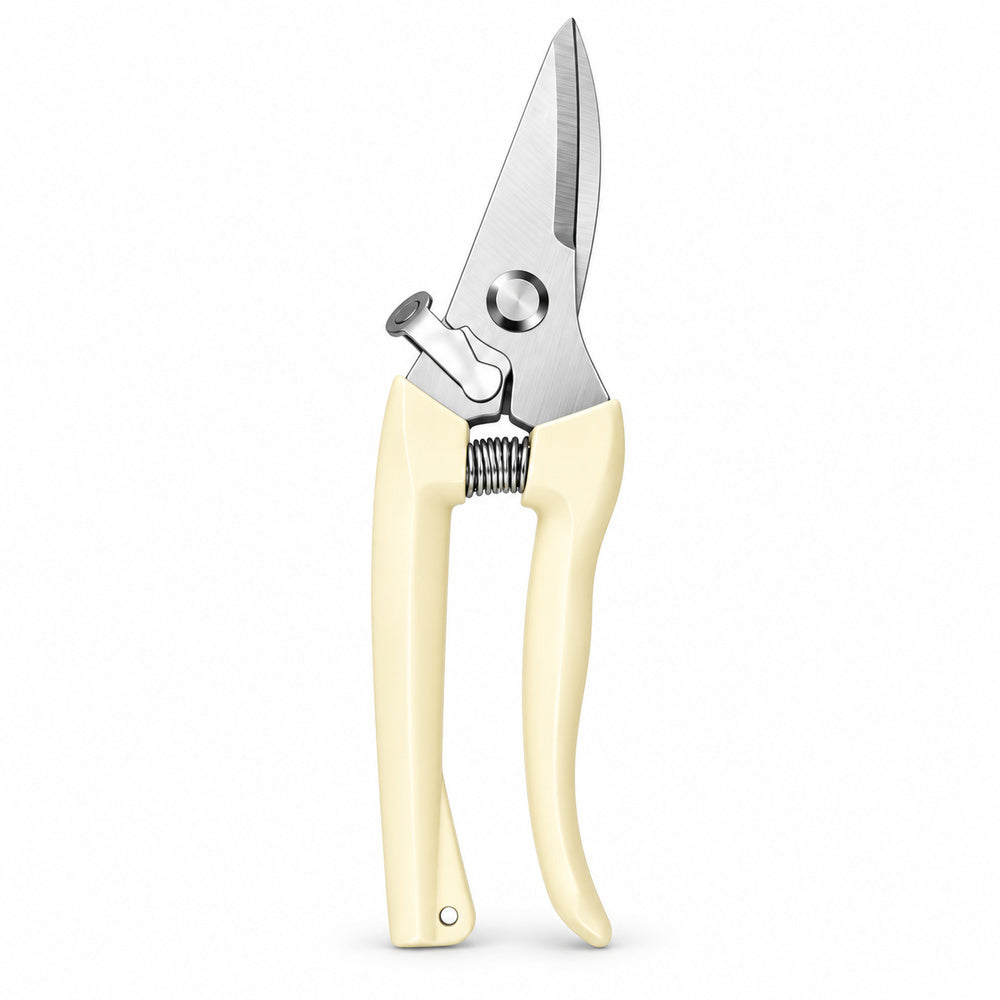 Cream Garden Shears for Flowers & Herbs – Curved or Straight Blade