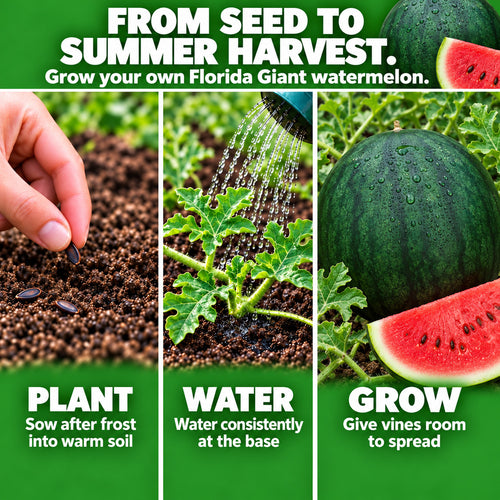 Florida Giant Watermelon Seeds – Large Melons with Sweet Red Flesh