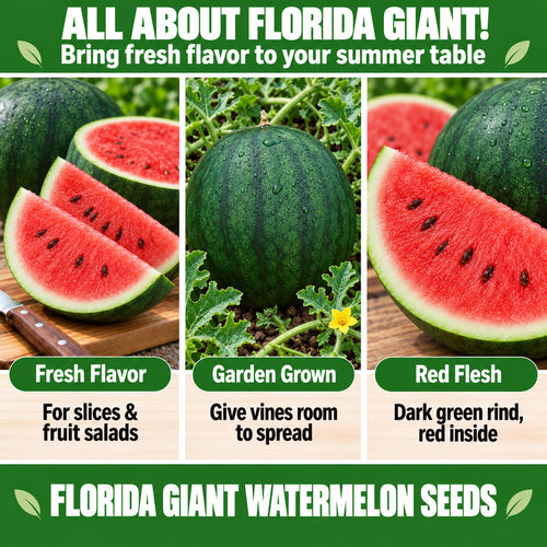 Florida Giant Watermelon Seeds – Large Melons with Sweet Red Flesh