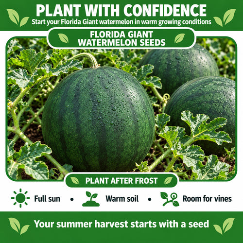 Florida Giant Watermelon Seeds – Large Melons with Sweet Red Flesh