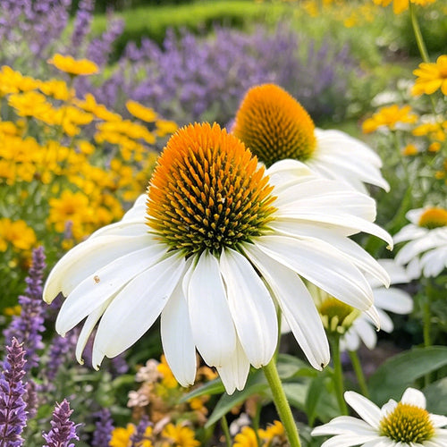 Coneflower Seeds - White Swan