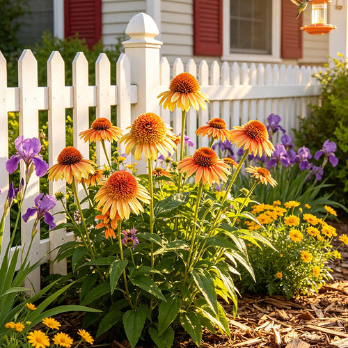 Coneflower Seeds - Double Orange