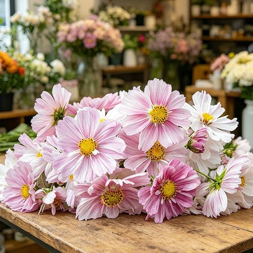 Cosmos Seeds - Striped Pink