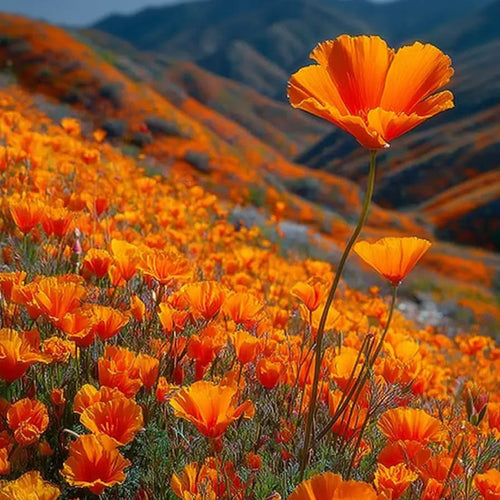 California Poppy Seeds - Bright Orange